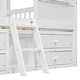 preview thumbnail 18 of 17, Full Size House Loft Bed with 4 Drawers with Safety Guardrails and Ladder