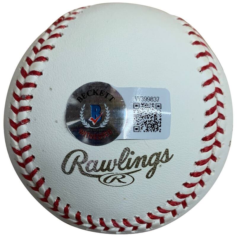 Cole Hamels Autographed 2008 World Series MVP Stats Signed Baseball Beckett COA With UV Display Case - 8'6" x 11'6"