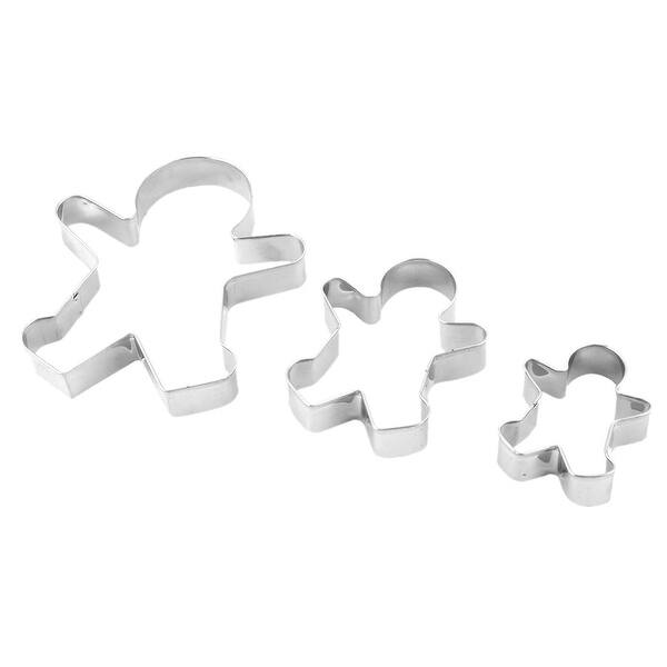 Biscuit Cutter Set Round Cookies Cutter Handle Stainless Steel Baking Tools  Flut