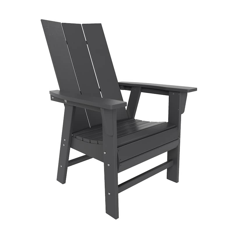 Shoreside 5-Piece Square Poly Eco-Friendly All Weather Outdoor Dining Set with Armchairs