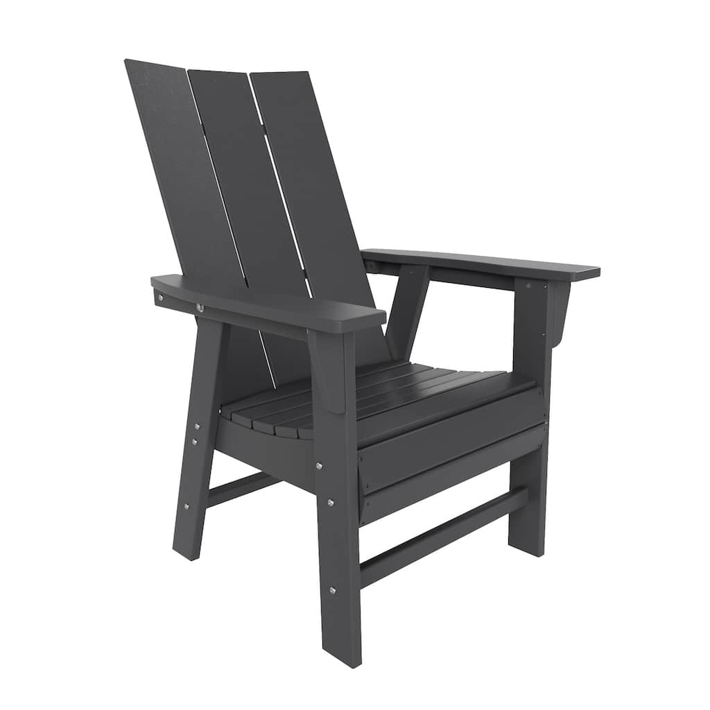 Shoreside Hdpe All Weather Outdoor Patio Adirondack Dining Chair (1PC)