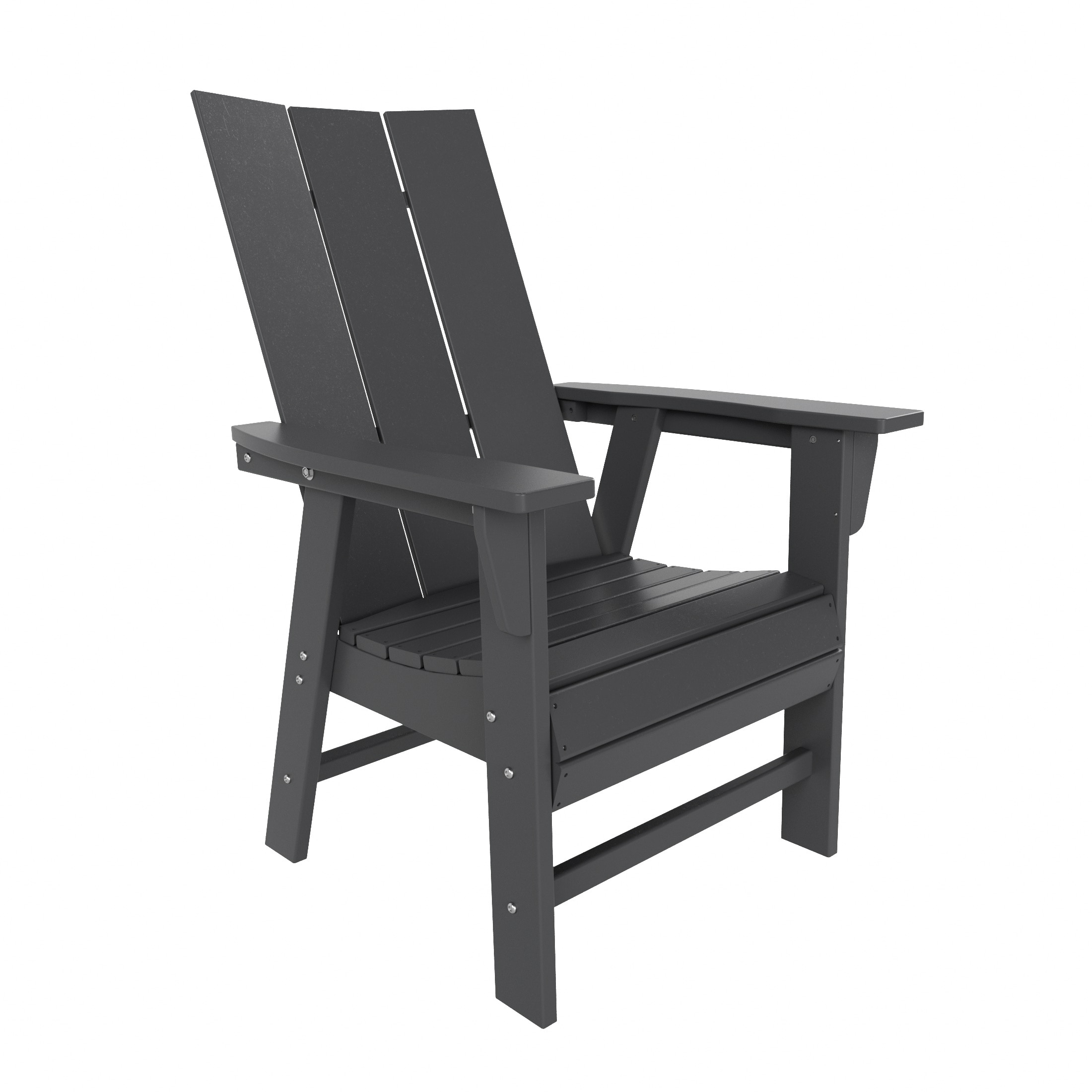 Shoreside Hdpe All Weather Outdoor Patio Adirondack Dining Chair (1PC)