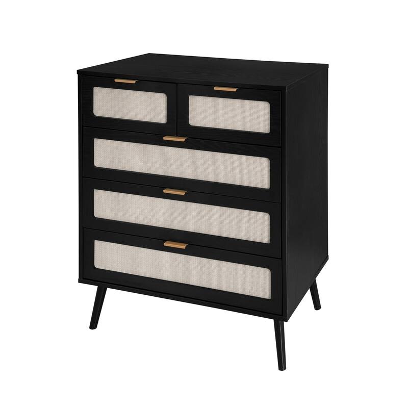 5 Drawer Cabinet, Accent Storage Cabinet, Suitable for Dining Room