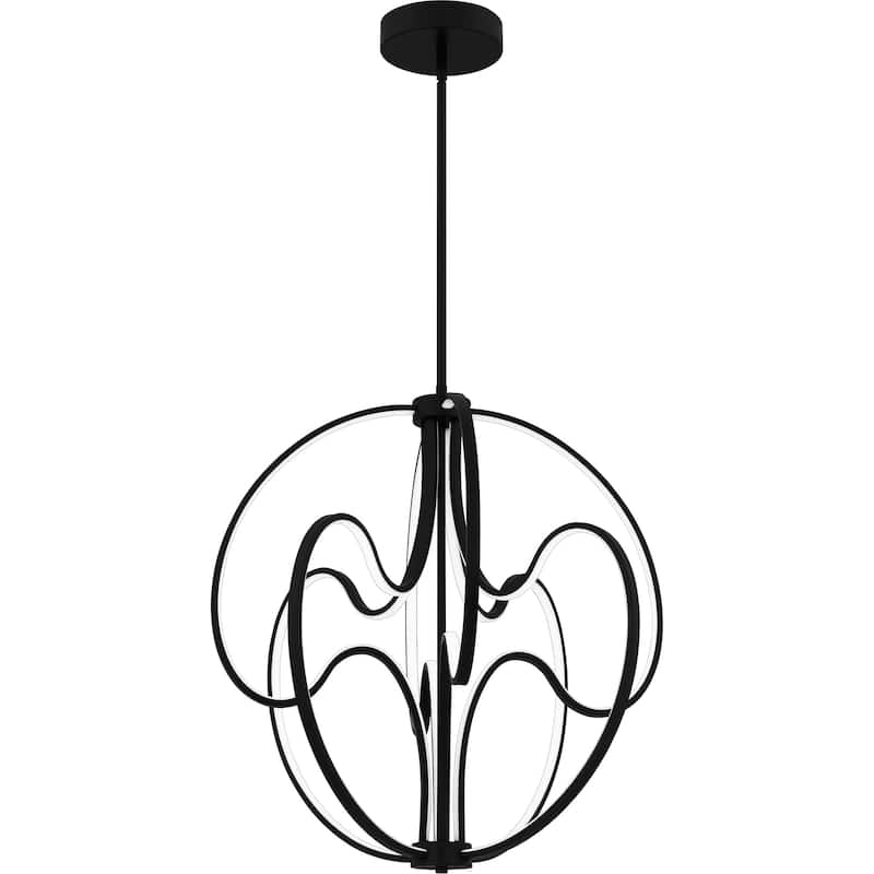 Clairon Integrated LED Matte Black Pendant Light