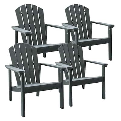 All Weather HDPE Stackable Adirondack Chair,Space-Saving Outdoor Patio Chair