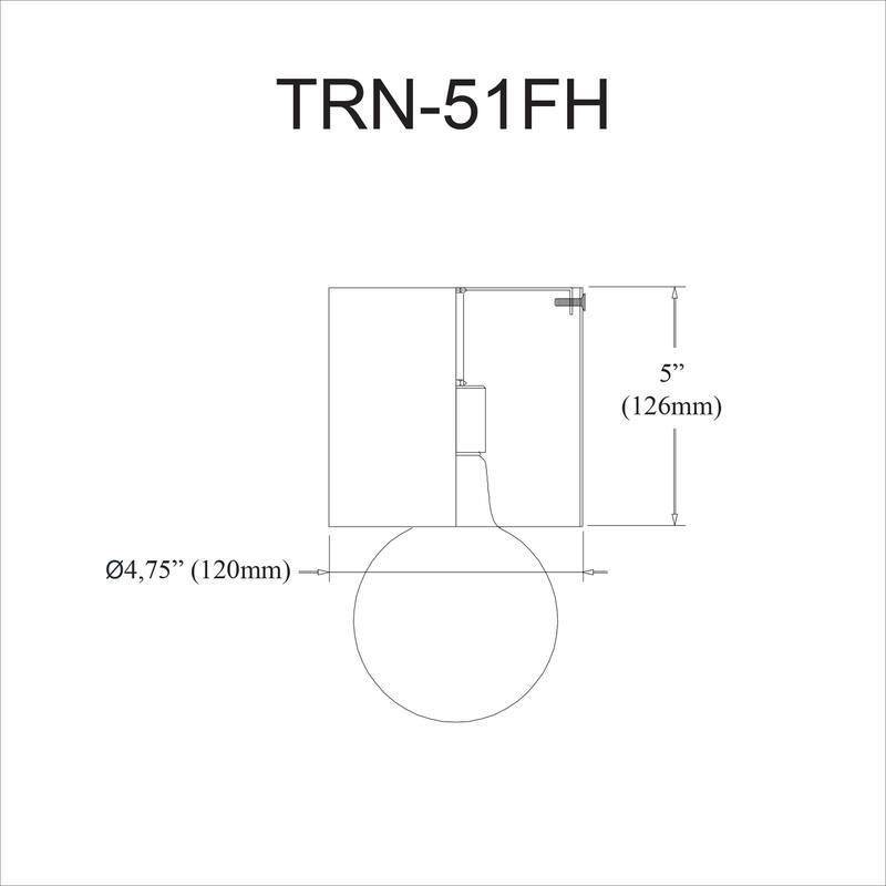 1 Light Flush Mount Ceiling Light Fixture, Chrome Finish - 5