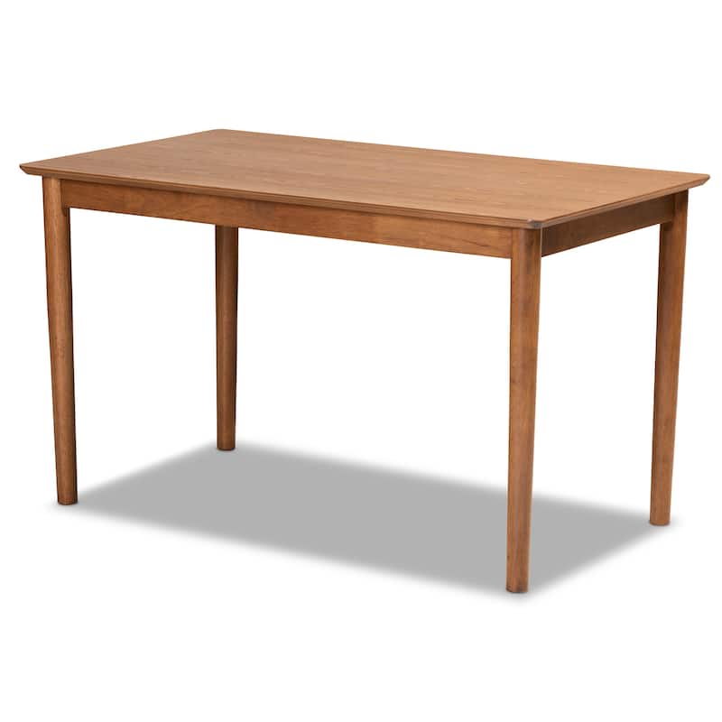Arvid Tan Faux Leather and Walnut Finished Wood 5-PC Dining Nook Set