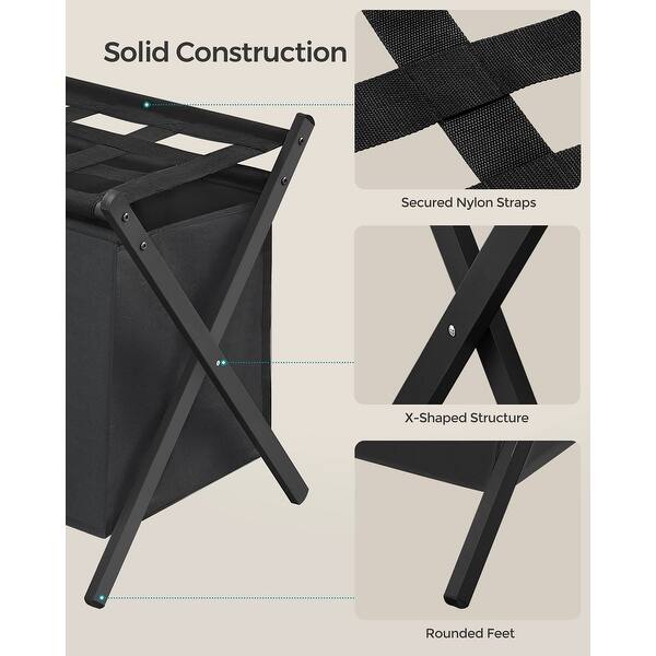 2 Pack Luggage Rack with Removable Laundry Bag Bed Bath & Beyond