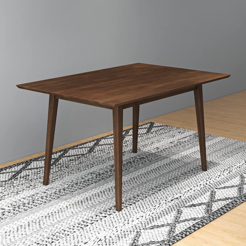 GDFStudio - Carlos Modern Solid Wood 47" Rectangular Dining Table with Beveled Edges