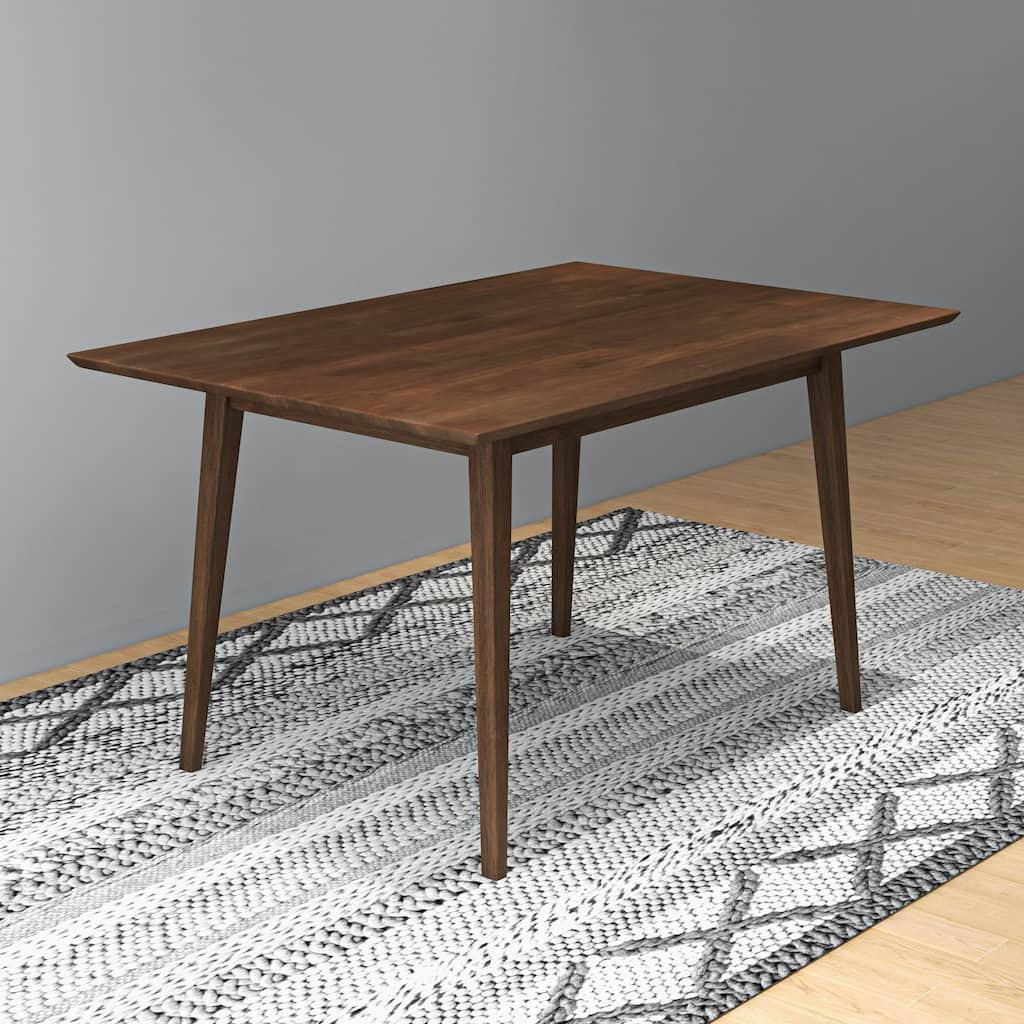 GDFStudio - Carlos Modern Solid Wood 47" Rectangular Dining Table with Beveled Edges