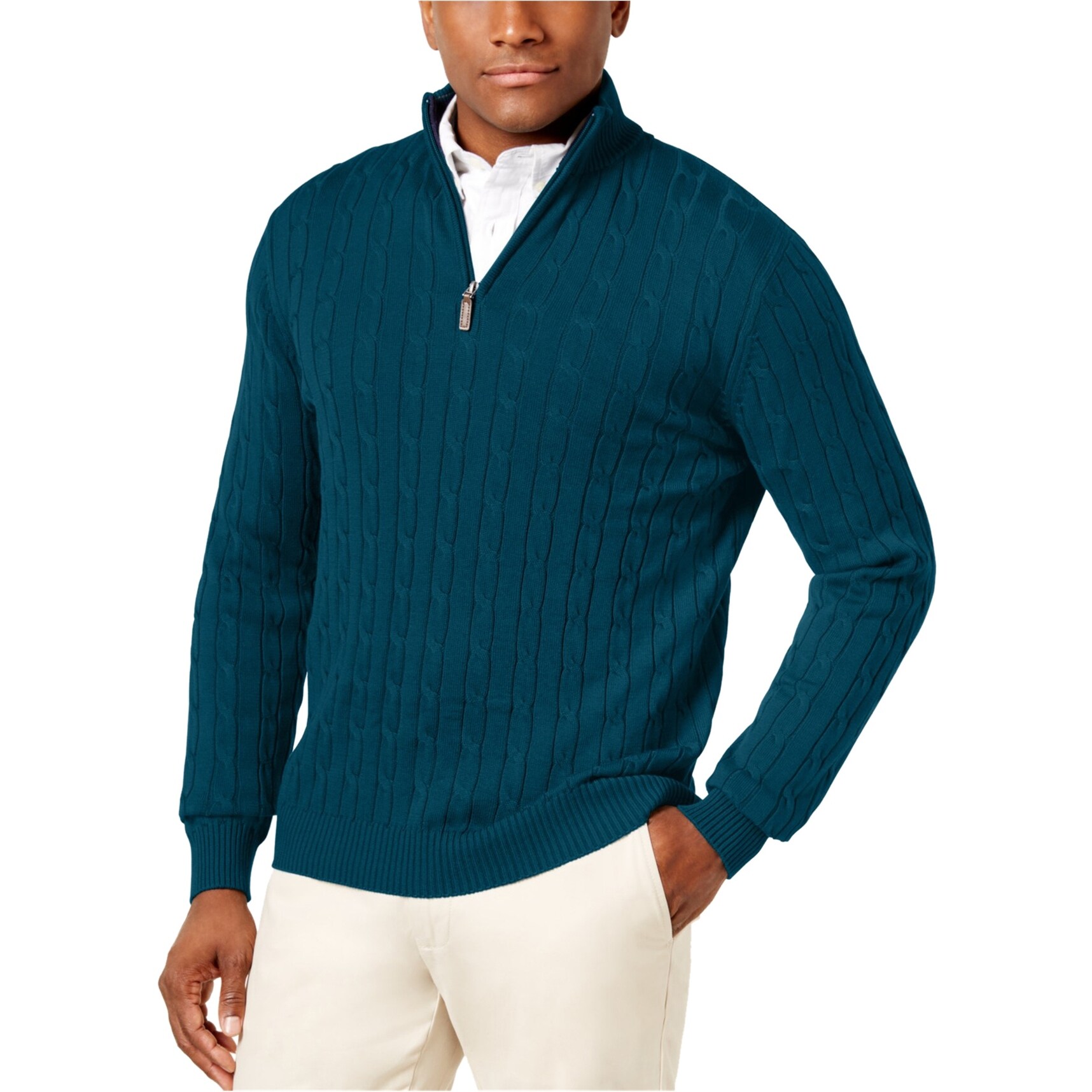 club room mock turtleneck