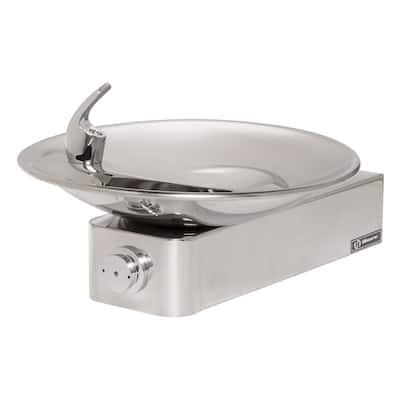 Haws Wall Mounted Polished Stainless Steel Drinking Fountain with