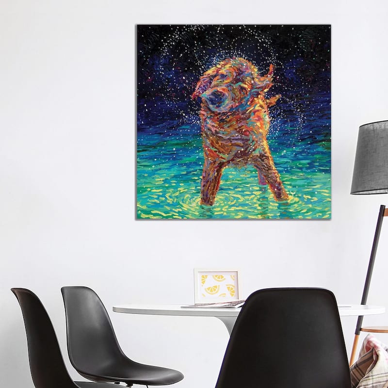 iCanvas "Moonlight Swim" by Iris Scott Canvas Print - 37x37x1.5