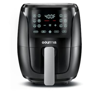 4 Qt Digital Air Fryer with Guided Cooking, Black GAF486