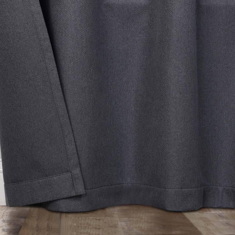 Superior Nyan 100% Blackout Grommet Curtains, Set of 2 Panels