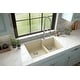 preview thumbnail 2 of 56, Karran Undermount Large/Small Bowl Quartz Kitchen Sink - 32" x 21.25" x 9" - 32" x 21.25" x 9"