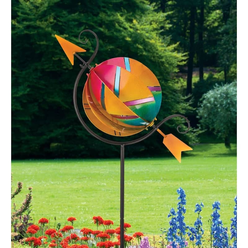 Vertical Wind Spinner - Color Blast - 27.25"x11.5"x68.75"