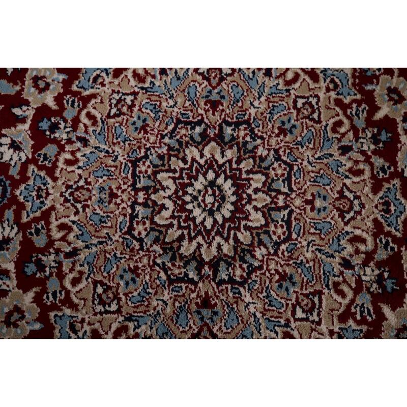 Traditional Floral Mashad Turkish Area Rug Machine Made Carpet - 6'6" x 9'7"