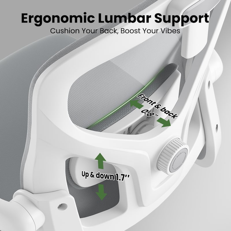 Ergonomic Office Chair With Headrest,High Back Computer Chair With Armrests And Adjustable Lumbar Support