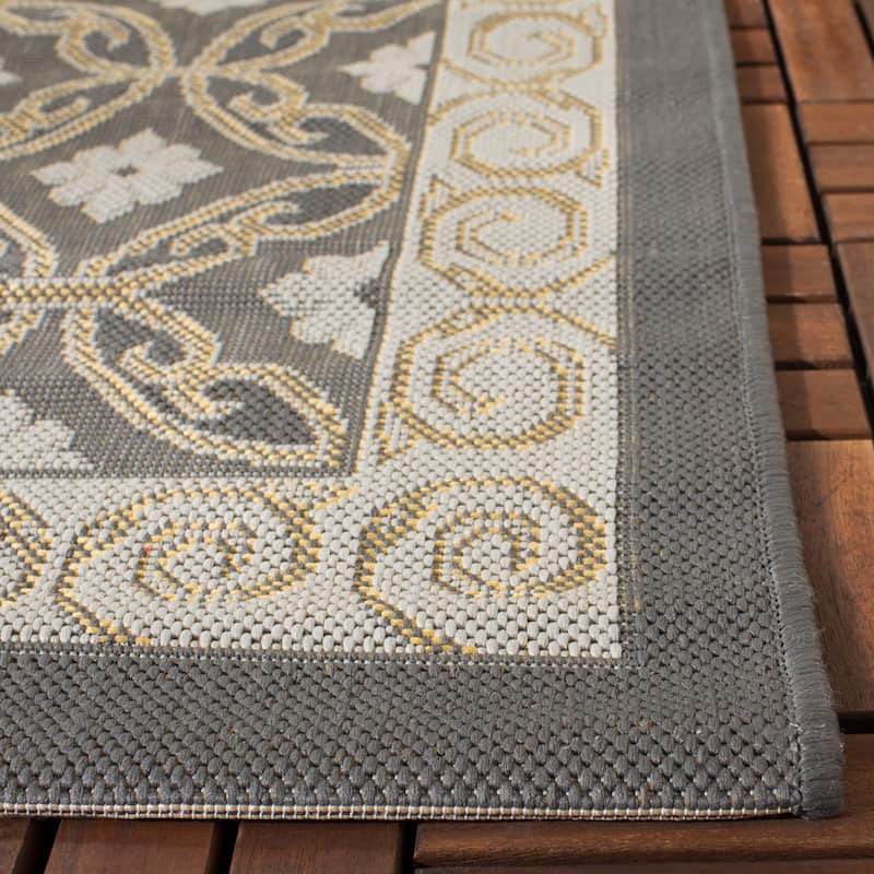 SAFAVIEH Courtyard Vernetta Indoor/ Outdoor Waterproof Patio Backyard Rug