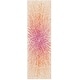 preview thumbnail 65 of 89, SAFAVIEH Evoke Juli Abstract Boho Burst Rug 2'2" x 11' Runner - Fuchsia/Cream - Runner