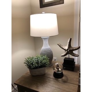 Safavieh Lighting 30 Inch Bentlee Grey Led Table Lamp Set Of 2 15 X15 X30 On Sale Overstock 27123744