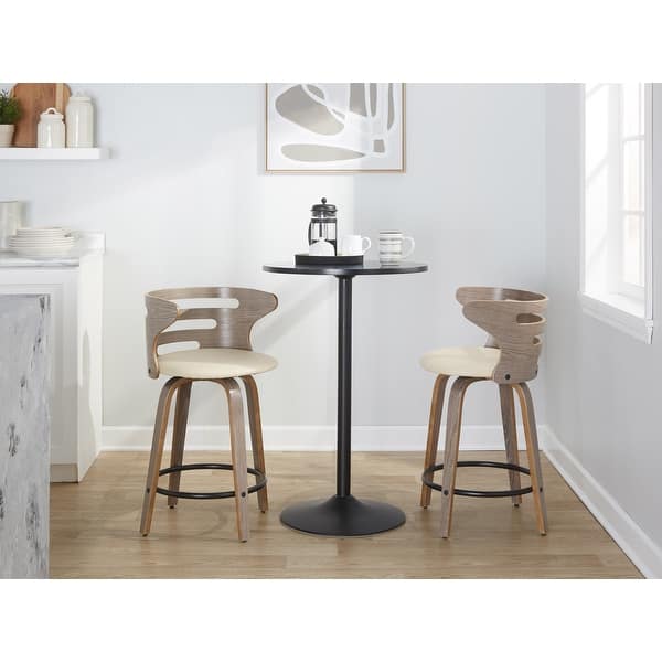 slide 2 of 54, Carson Carrington Cranagh 24" Upholstered Counter Stools (Set of 2)