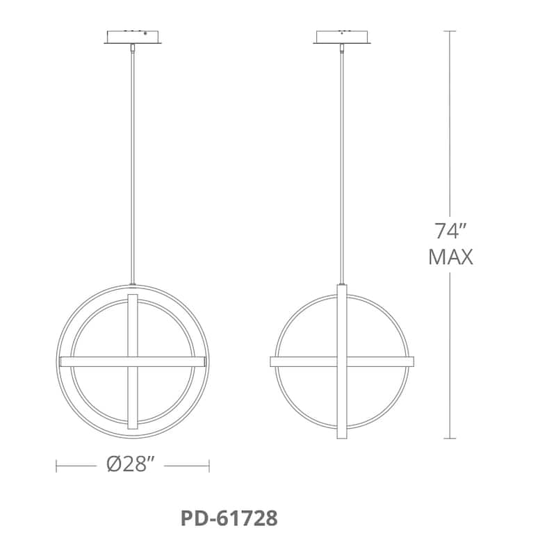 Kinetic LED Adjustable Chandelier 3500K