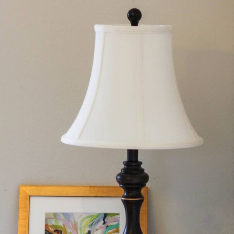 Bell Softback Lampshade with Washer Fitter, White