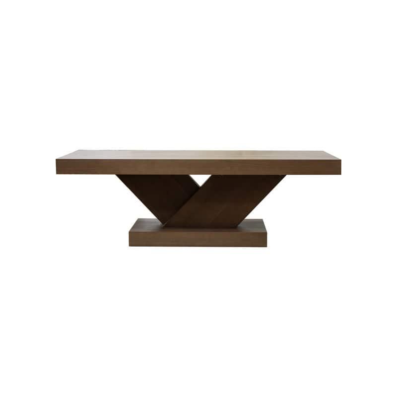 Modern 47" Cross Leg Coffee Table with Sturdy X-Shape Design and Solid Wood Veneer for Living Room