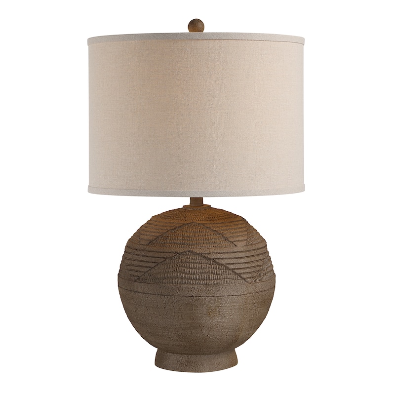 Everren Malya 25.5" Height Table Lamps, Textured Brown