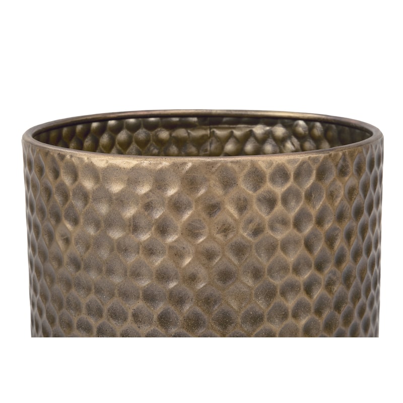 Textured Metal Bins/Plant Buckets
