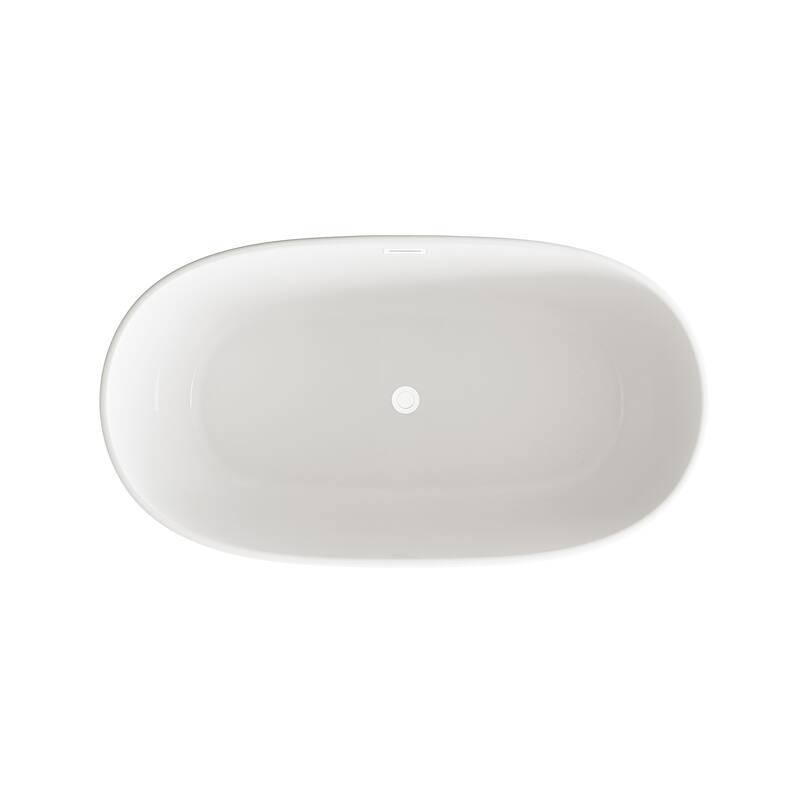 Adler Soaking Bathtub in Glossy White