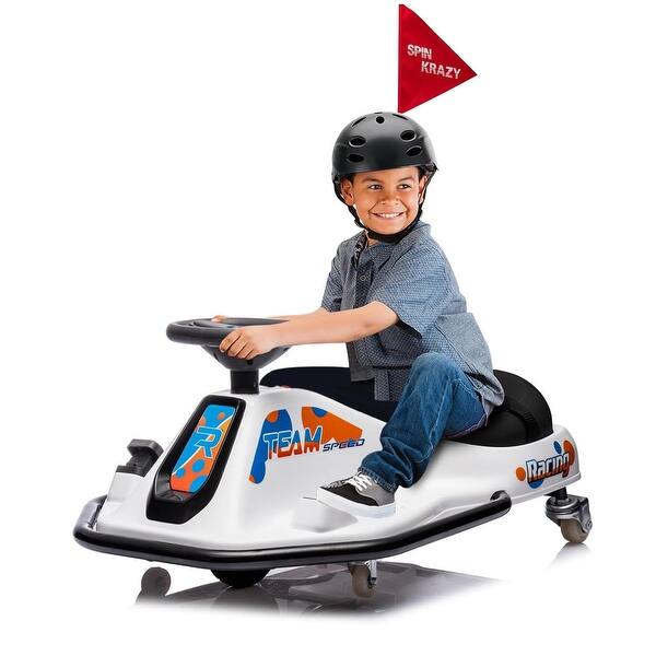 slide 2 of 46, 24V Electric Drifting Go Kart for Kids White
