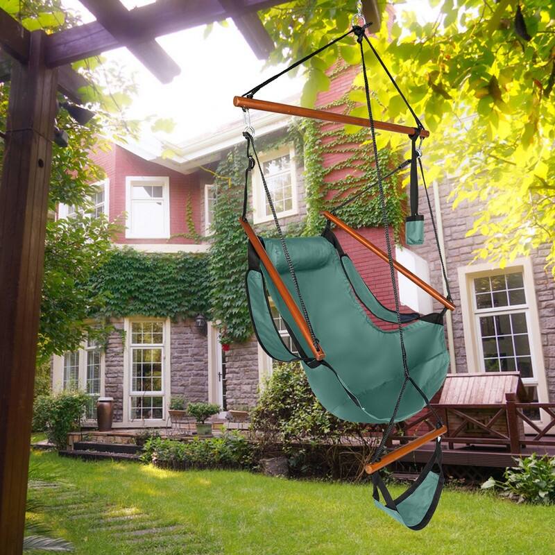 Patio Oxford Cloth Hammock Chair Loading for 220 LBS