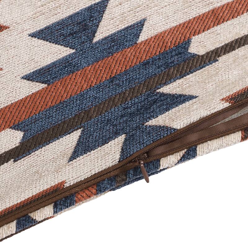 Tasha Polizzi for Paseo Road Mariella Western Aztec Chenille Euro Sham, 27" x 27"