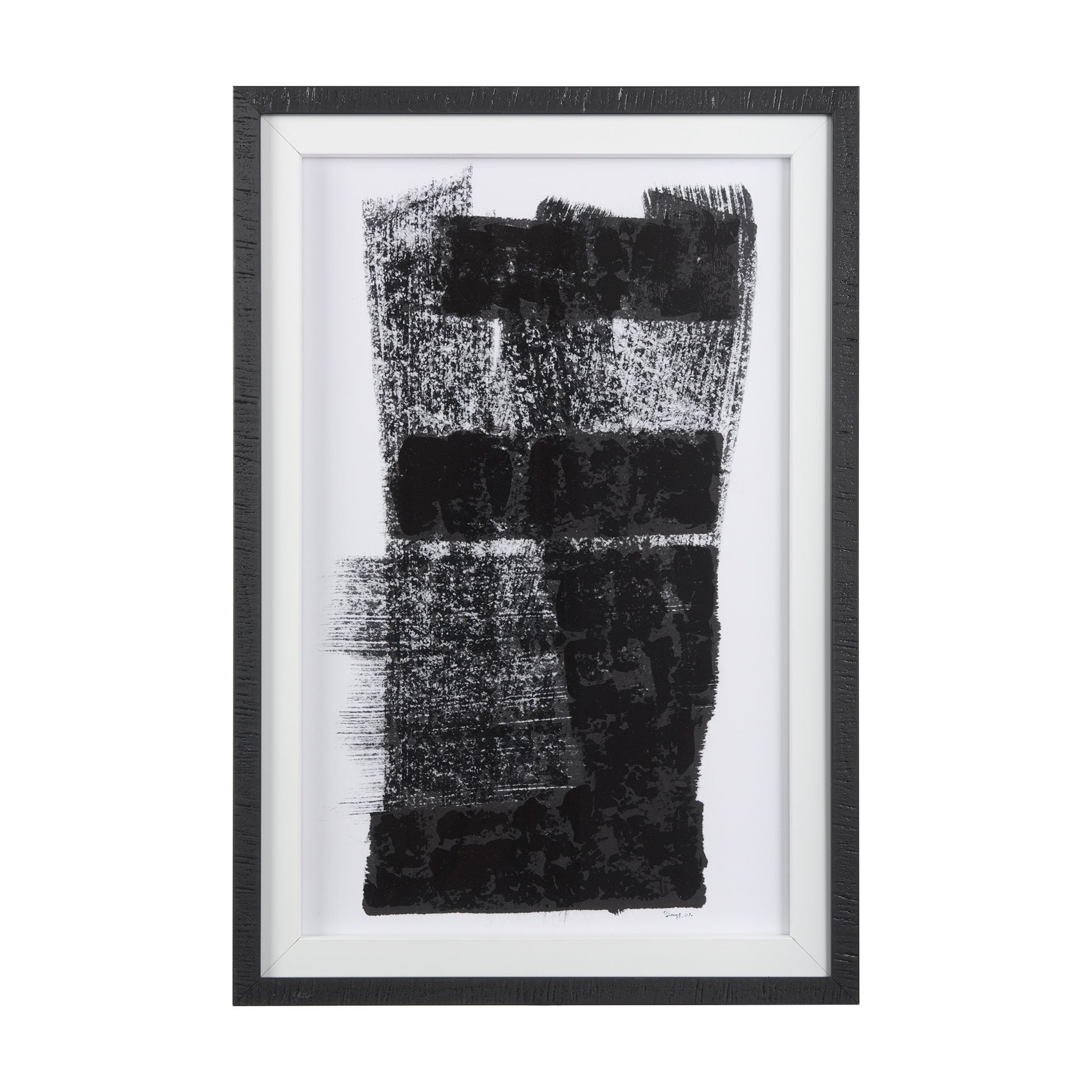 Mercana Wind II by Mercana Studio a Hand Embellished Textured Framed Art Print Matted under Glass