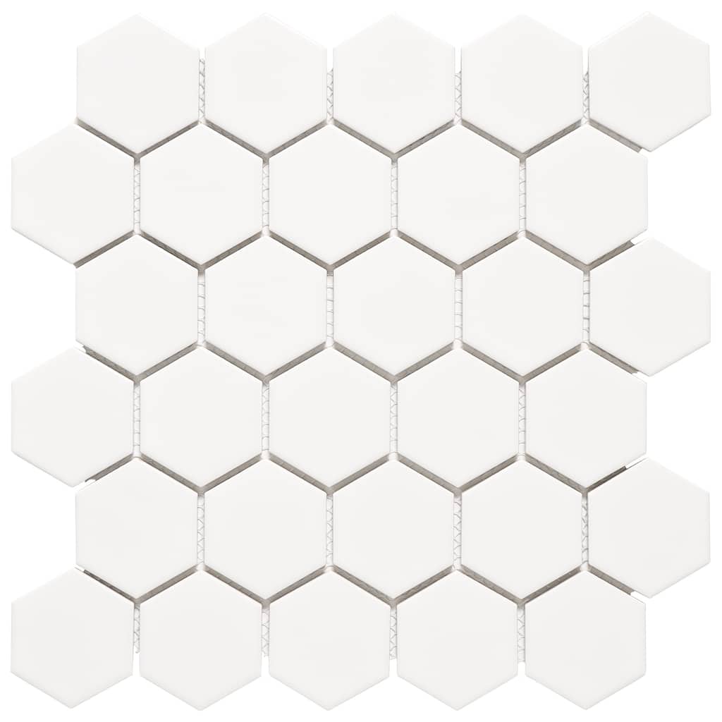 Rivonia 2" x 2" Honeycomb Matt Porcelain Mosaic Tile