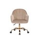 preview thumbnail 26 of 41, Porthos Home Xenos Swivel Velvet Office Task Chair
