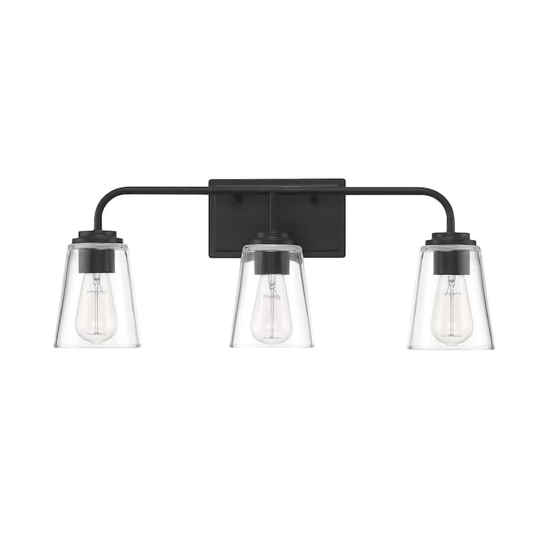 Meridian M80044 3 Light 24" Wide Bathroom Vanity Light with Tapered