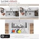 preview thumbnail 38 of 63, Undermount 33" Workstation Single-Bowl Stainless Steel Kitchen Sink