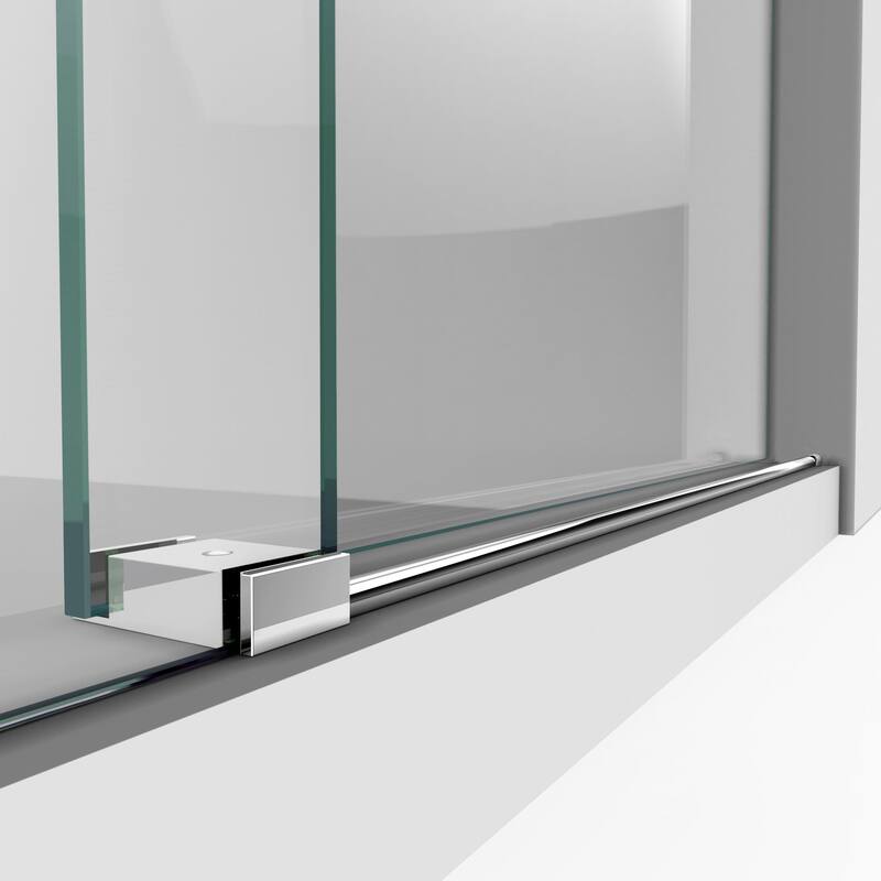 DreamLine Enigma-XO 68-72 in. W x 76 in. H Fully Frameless Sliding Shower Door - 68" - 72" W
