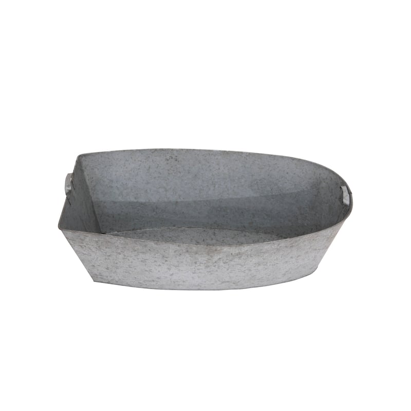 Decorative Wood Boat with Tin Insert