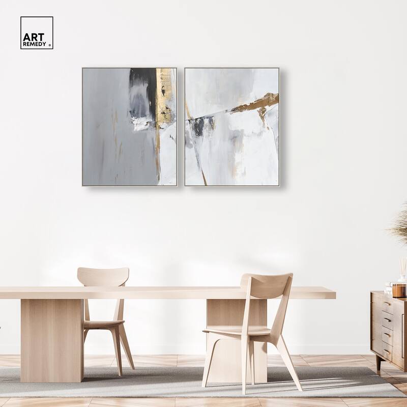 Cracks of Creation I Canvas Set of 2 by Art Remedy