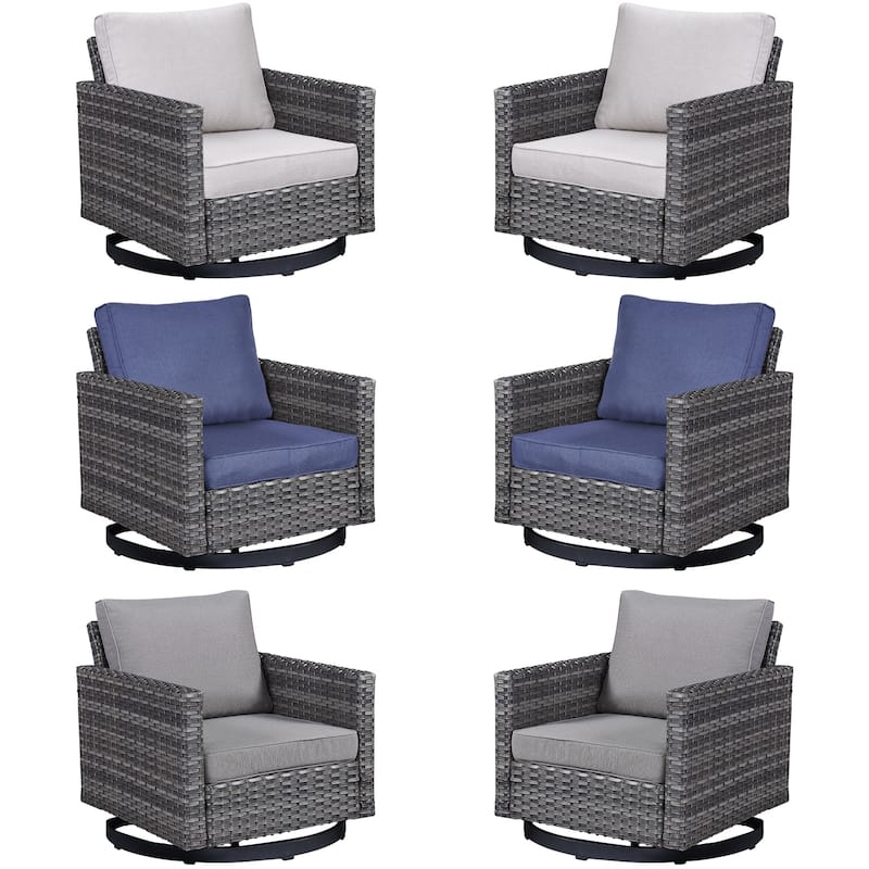 Outdoor Swivel Chairs Patio Glider Chairs Set of 2