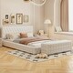 preview thumbnail 1 of 20, 2-Pieces Bedroom Sets, Queen Size Velvet Platform Bed Frame Tufted Upholstered Bed with Rectangular Upholstered Ottoman
