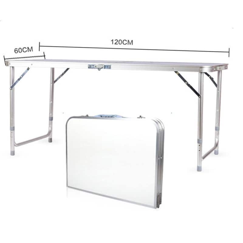 Outdoor Portable Aluminum BBQ Picnic Folding Dining Table - 120 cm