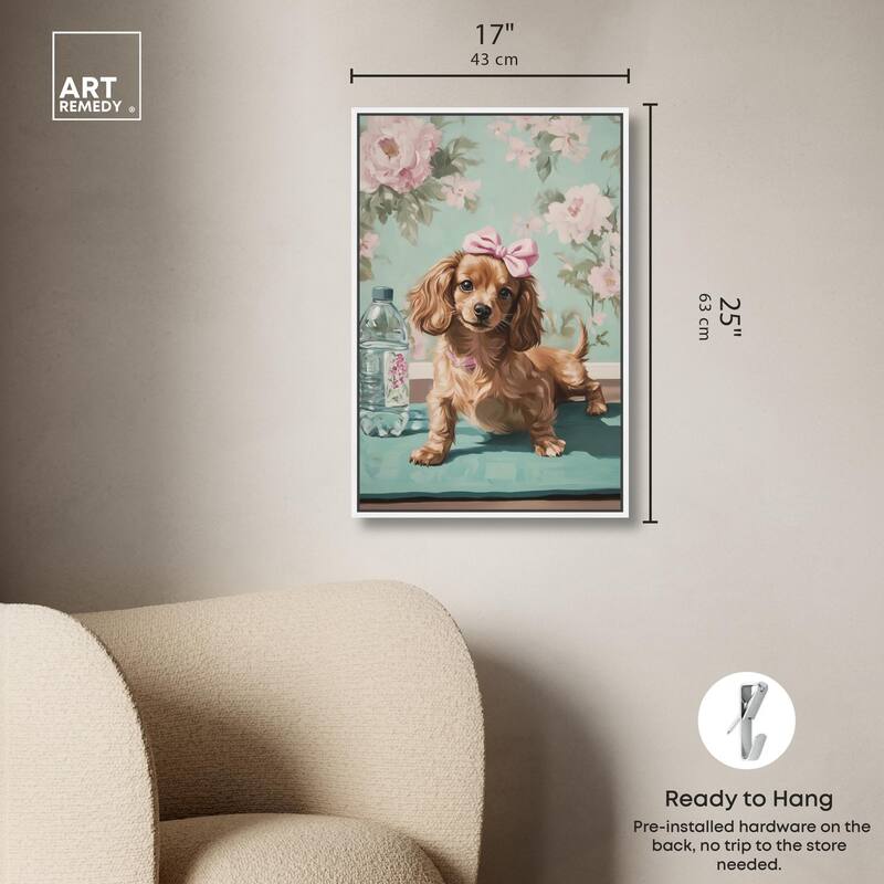 Doxxie Dainty Yoga Canvas by Art Remedy