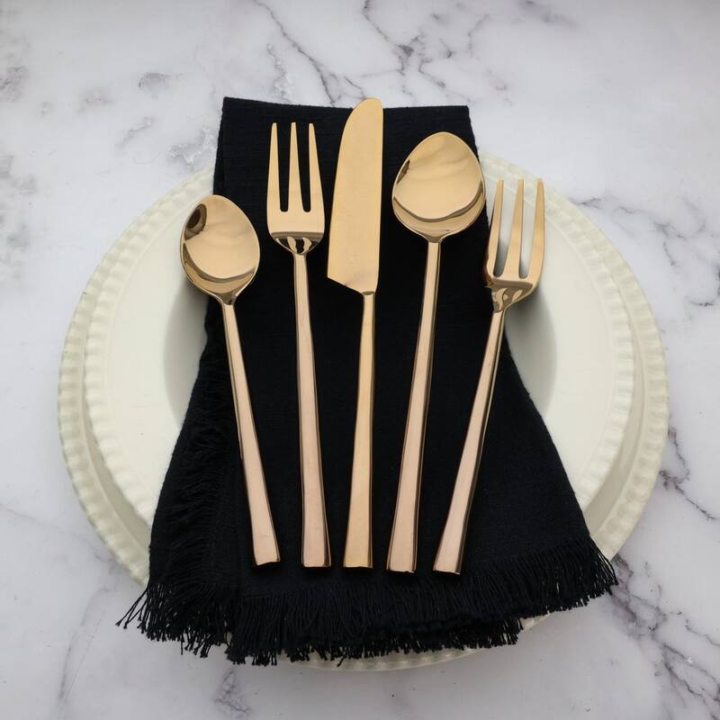Sundance Bronze PVD Flatware, 5-Pc. Place Setting - Gold - Service for 1