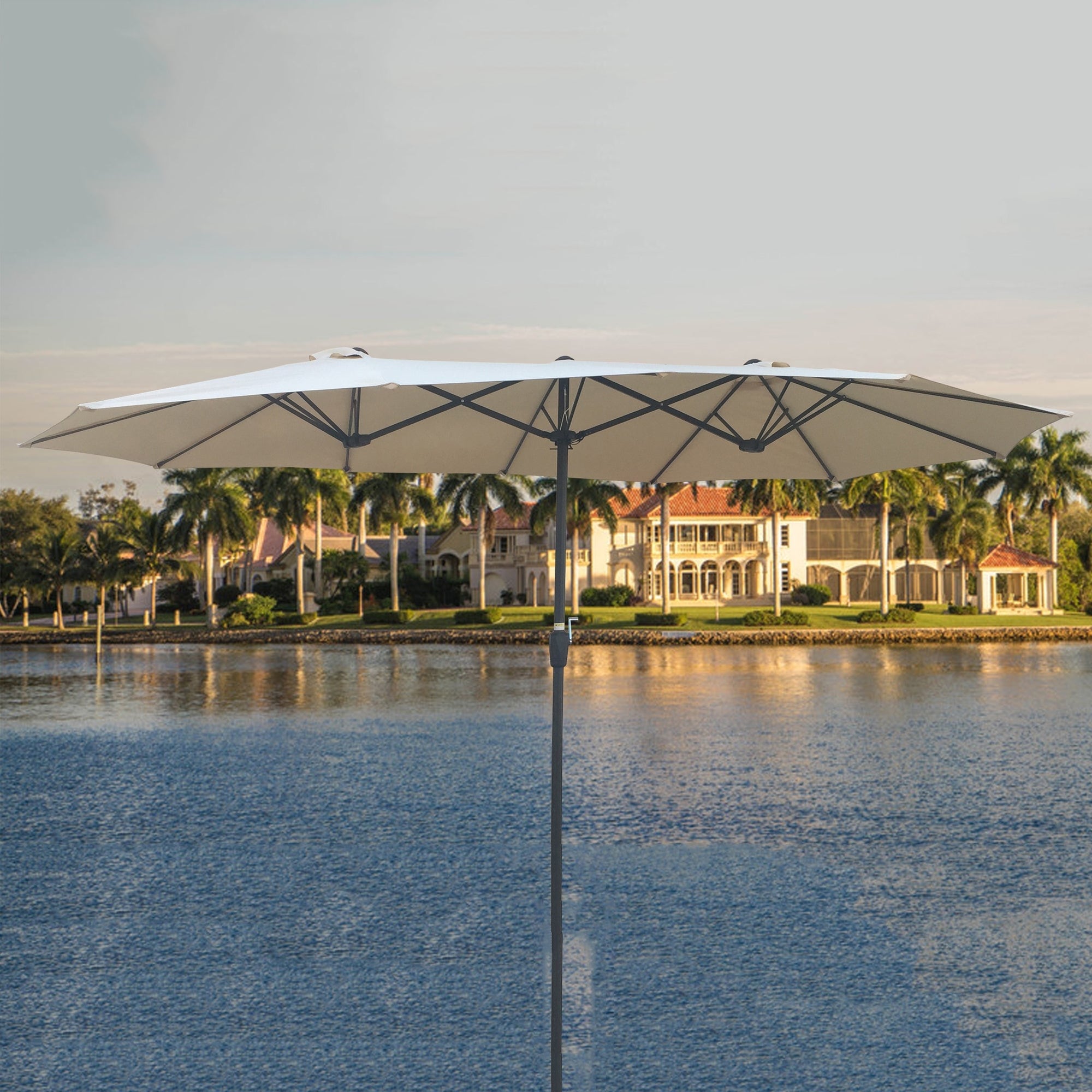 15x9 steel frame patio umbrella Amazon.com : ABBLE ft Rectangular Outdoor Market Extra Large Umbrella, Market Double-Sided with Crank, Navy Blue : Patio, Lawn & Garden this umbrella provides lasting protection from the elements Patiojoy 15FT Double-Sided Patio Market